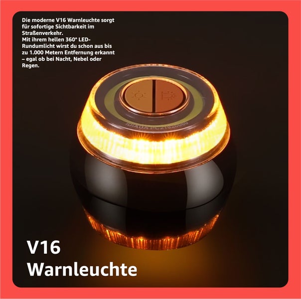 V16 Warnleuchte für den Straßenverkehr