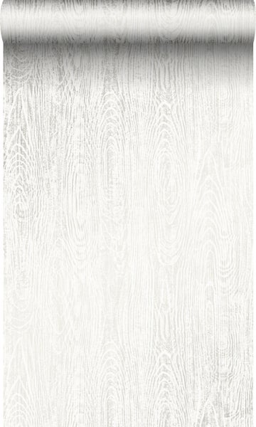 Origin Wallcoverings Tapete Holz-optik Crême-Weiß - 53 cm x 10,05 m - 347553