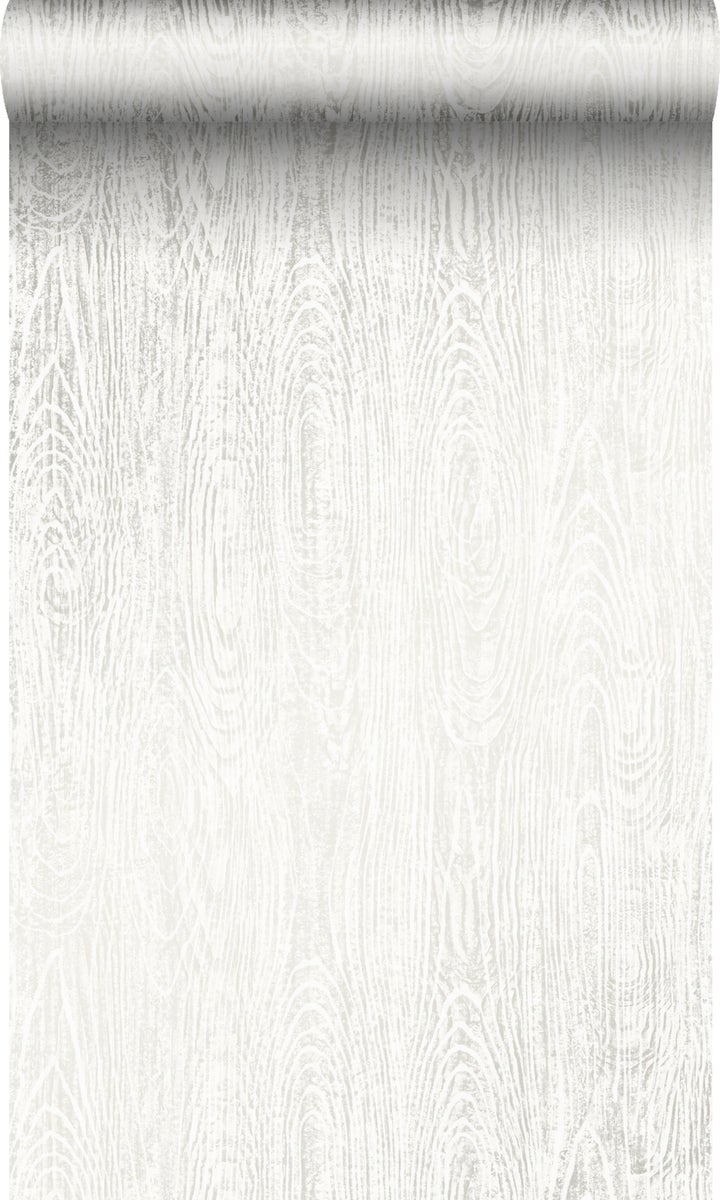 Origin Wallcoverings Tapete Holz-optik Crême-Weiß - 53 cm x 10,05 m - 347553