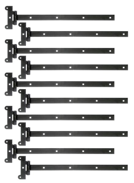 Set aus zehn Kreuzgehängen aus Metall für Tore und Türen