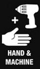 Hand- und Maschinenbetrieb möglich