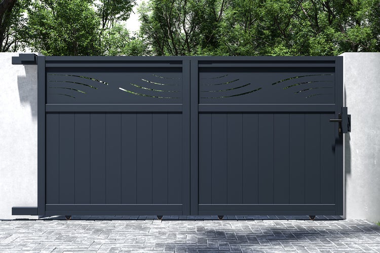 Schiebetor aus Aluminium 3m HALTI 300C160 Grau
