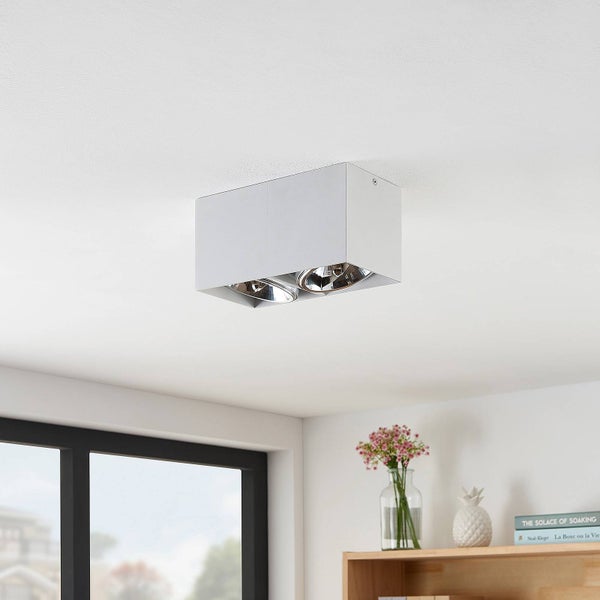 Arcchio Deckenlampe Jarle (Modern) in Weiß aus Aluminium (2 flammig, G9) - Deckenleuchte Lampe Wohnzimmerleuchte