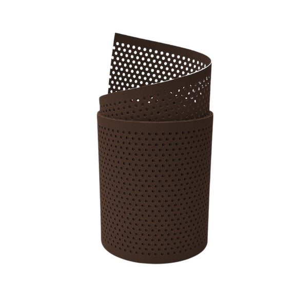 Gelochtes braunes Schutzband aufgerollt