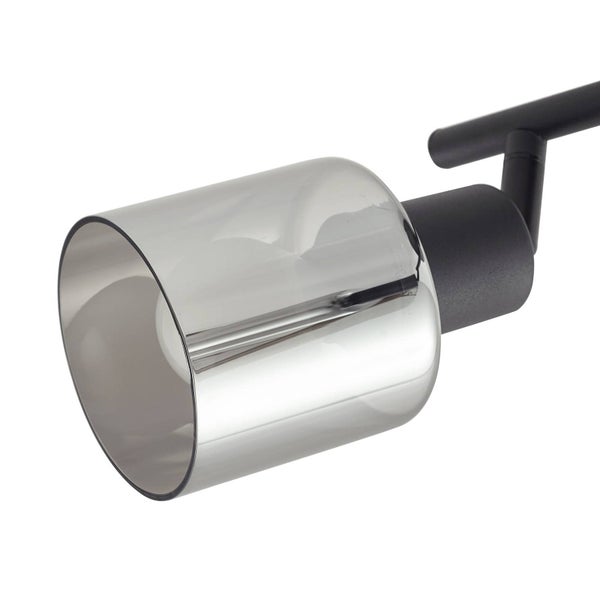 Strahler mit Rauchglas Lampenschirm