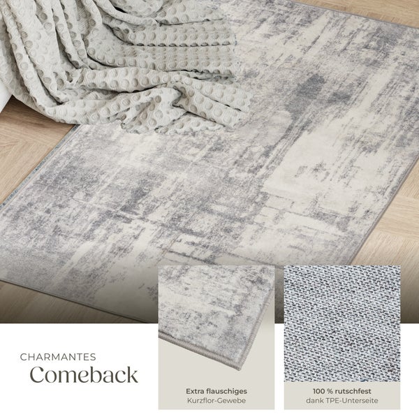 Vintage Designer Teppich tectake rutschfeste Unterseite verschiedene Größen 60 x 110 cm
