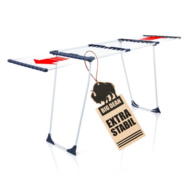 Wäscheständer mit Ausziehfunktion und Big Dean Logo