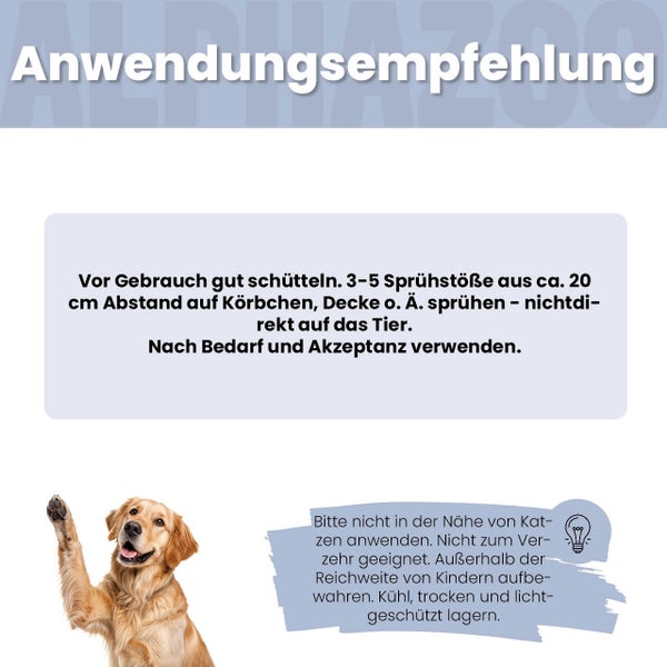 alphazoo Seelenruhe Spray für Hunde 100 ml