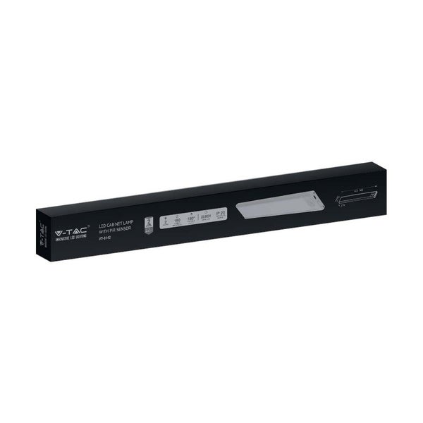 Verpackung einer V-TAC LED-Schranklampe mit Bewegungssensor