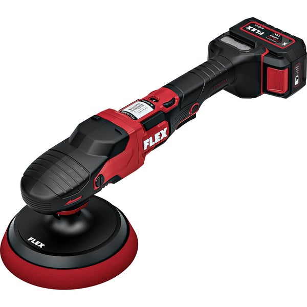 FLEX Akku Poliermaschine PE 150 18 E C mit 18 Volt Lithium Ionen Akku und bürstenlosem Motor für effiziente Fahrzeugpflege