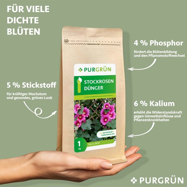 Purgrün Stockrosen-Dünger 1 kg