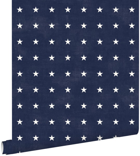 ESTAhome Tapete Sterne Marineblau - 53 cm x 10,05 m - 136461