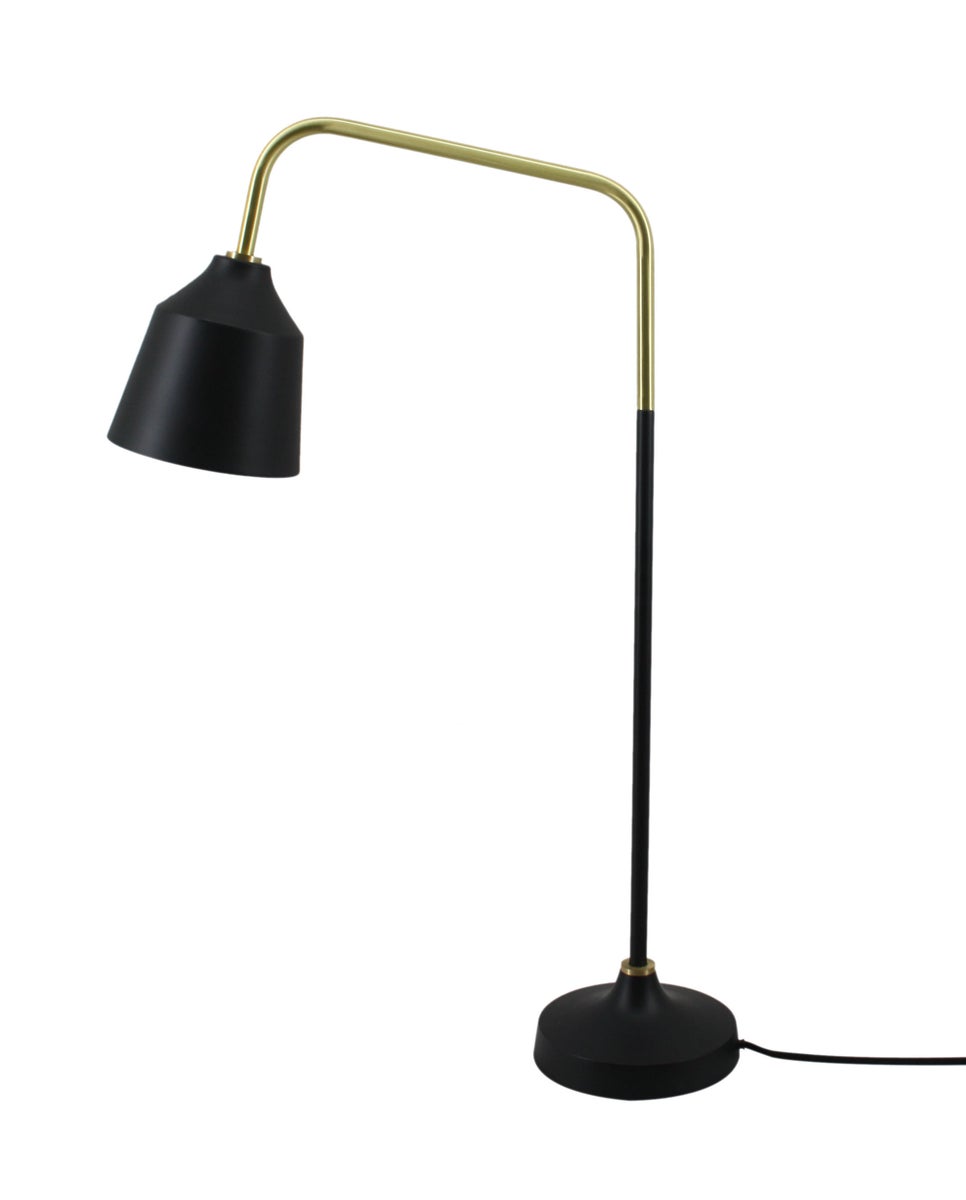 Minimalistische Tischlampe in Schwarz, Skandinavischer Stil 69 cm | Wohnzimmer Esszimmer Leuchte