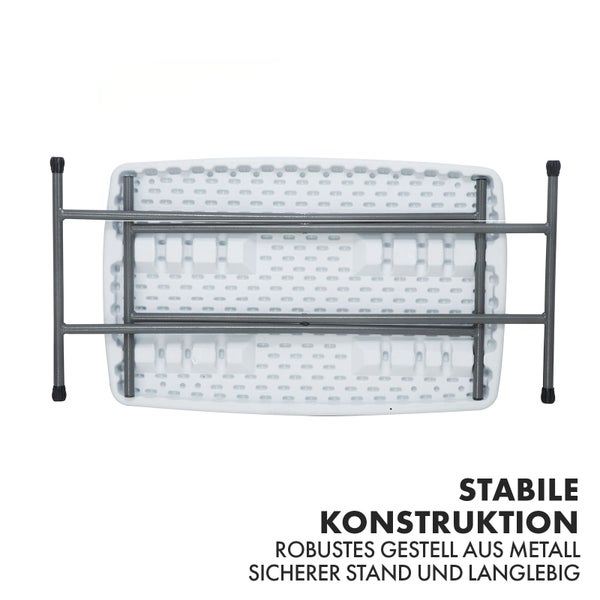 FLOORDIREKT Klapptisch Nara Platzsparend Höhenverstellbar Wetterfest 75,5 x 49 cm