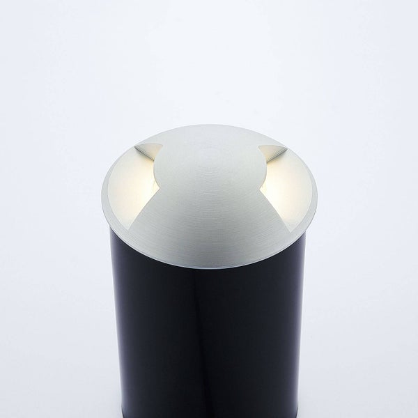 Lucande Bodeneinbauleuchten Milara (wasserdicht (Modern) in Alu aus Aluminium (1 flammig, GU10) - Bodeneinbauleuchte außen
