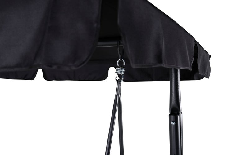 Montreal hängendes Gartensofa 3 Pers. schwarz. 204 X 130 X 163 cm
