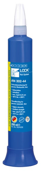 WEICONLOCK® AN 302-44 Schraubensicherung | für passive Werkstoffe, mittelfest | 200 ml | blau