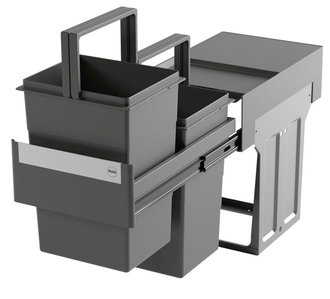 Hailo Abfallsammler mit mehreren Behältern zum Ausziehen
