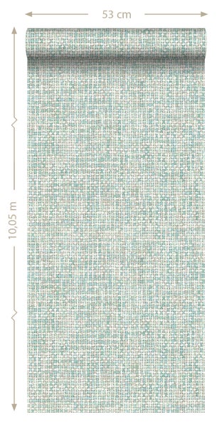 Tapetenrolle mit Mosaikmuster, 53 cm breit, 10,05 m lang