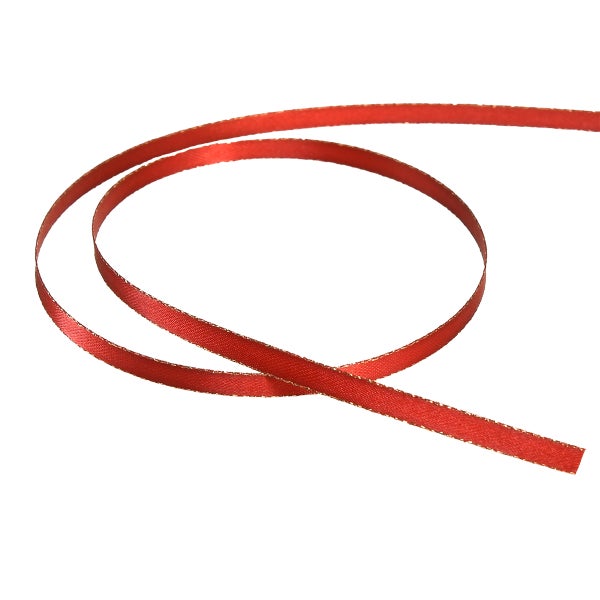 Dekoratives rotes Geschenkband