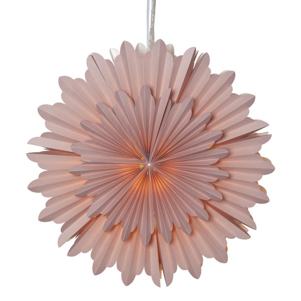 Dekorative Papierstern-Hängeleuchte für den Innenbereich