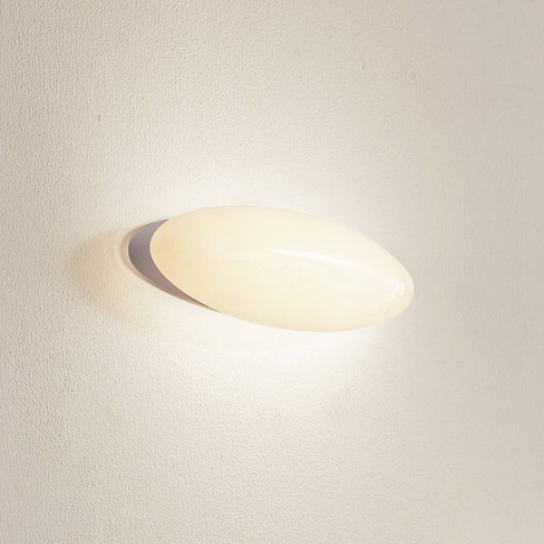 Lucande LED Wandleuchte, Wandlampe Innen Leihlo in Weiß (1 flammig ) - Wandstrahler Wandbeleuchtung Schlafzimmer / Wohnzimmer Flurleuchte