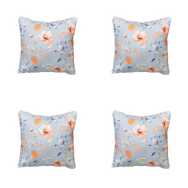 Dekokissen Florina blau - Ca. 50x50 cm - 4er-Set