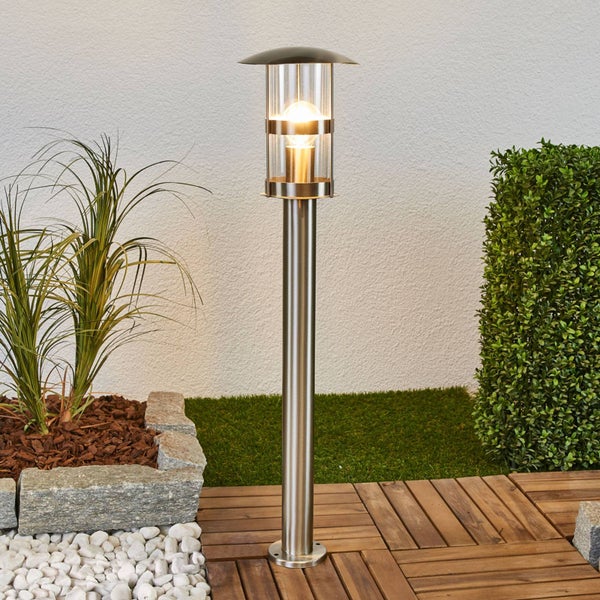 Lindby Noemi (spritzwassergeschützt (Modern) in Alu aus Edelstahl (1 flammig, E27)