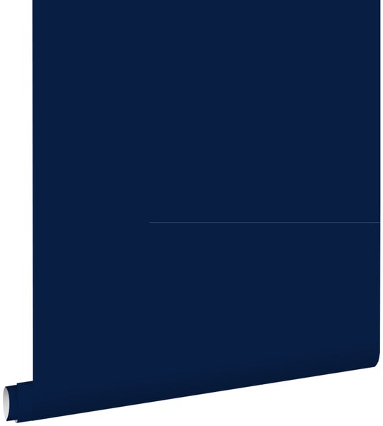 ESTAhome Tapete Uni Tintenblau - 53 cm x 10.05 m - 137010