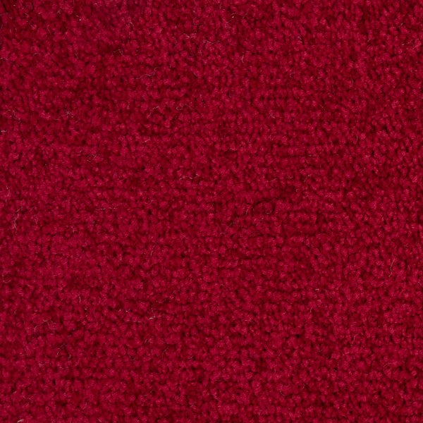 Velours Teppichboden als Fliesen in 50x50 cm Selbstliegende Teppichfliesen rot für Schlafzimmer und Wohnzimmer Velour Teppich Fliesen flauschig