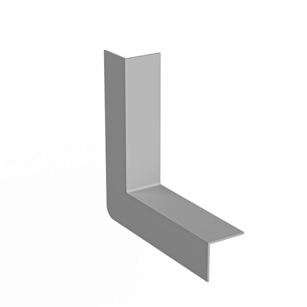 L-förmiges Winkelprofil aus Metall für Ecken.