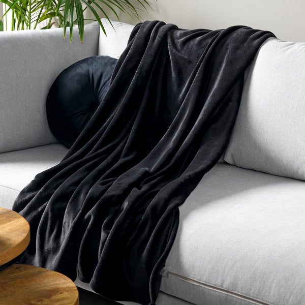 Wohndecke Sidney - Schwarz 140x180 cm