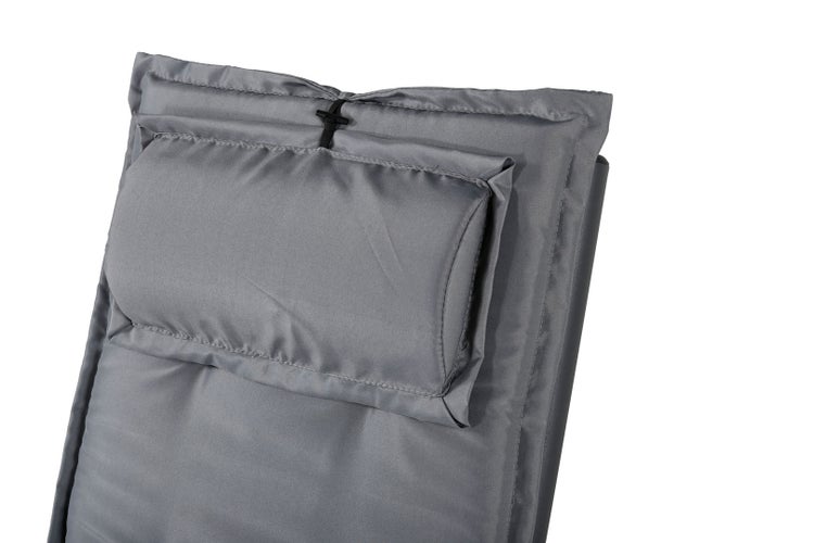 Cushio Gartenkissen mit Kopfstütze für 5 Pos. Sessel grau. 46 X 116 X 6 cm