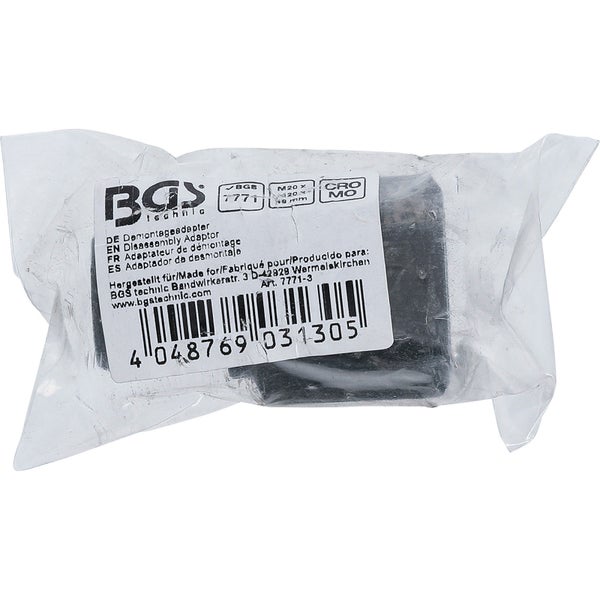 BGS Demontageadapter aus Art. 7771 M20 x M20 x 49 mm - 7771-3