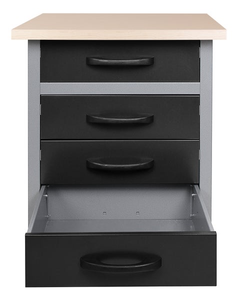Ondis24 Werkstatt Set Bernd 160 cm Sitzraum LED Steckdosenleiste, Werkstatteinrichtung, Werkbank