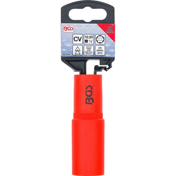 BGS Technic Steckschlüssel-Einsatz mit 18 Millimeter Maulweite