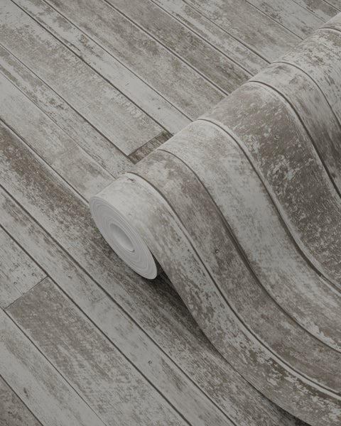 Tapetenrolle mit Holzplanken-Motiv