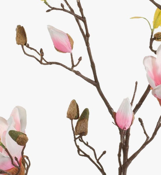 Künstliche Nelke mit rosa Blüte und grünem Stiel für die Dekoration.