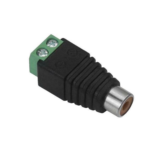 Cinch Buchse auf Schraubklemme Adapter für Audio Verbindungen