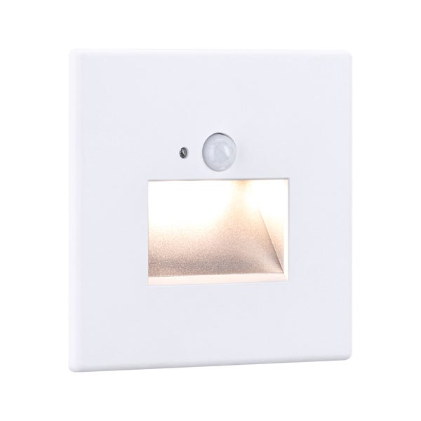 LED Wandeinbauleuchte Edge Quadro eckig 80x42mm 1,2W 25lm 230V 2700K Weiß matt