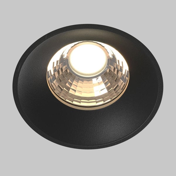 LED Einbauleuchte Round in Schwarz 12W 880lm 74mm