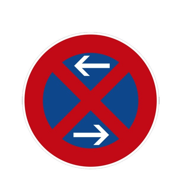 Halteverbotszone 3er Schilderset mobiler Parkverbotsbereich
