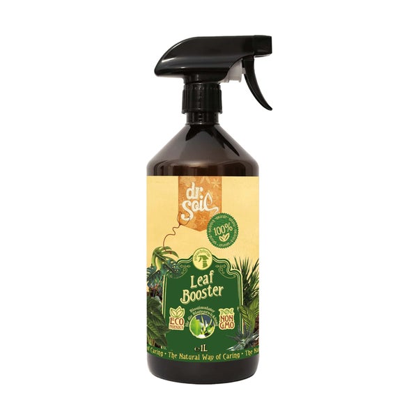 Dr.Soil LEAF BOOSTER, Natürlicher Regenerator für grüne Blätter, gebrauchsfertige Lösung mit 1 Liter Sprühflasche