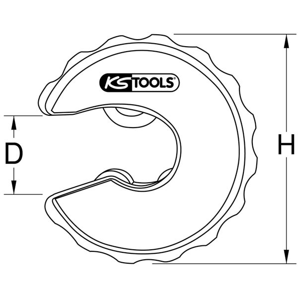 KS TOOLS Ratschen-Rohrabschneider für Kupferrohre 15 mm - 104.2015
