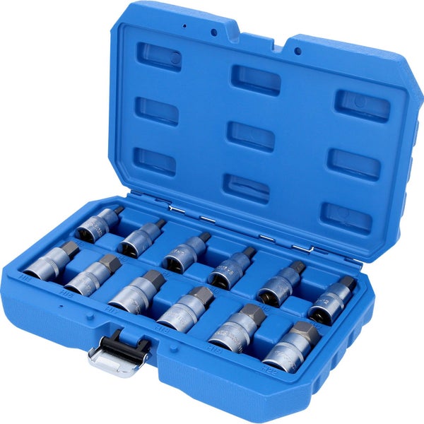 BRILLIANT TOOLS 1/2 Innensechskant Bit-Stecknuss-Satz 12tlg. 5 - 22 mm - BT022012