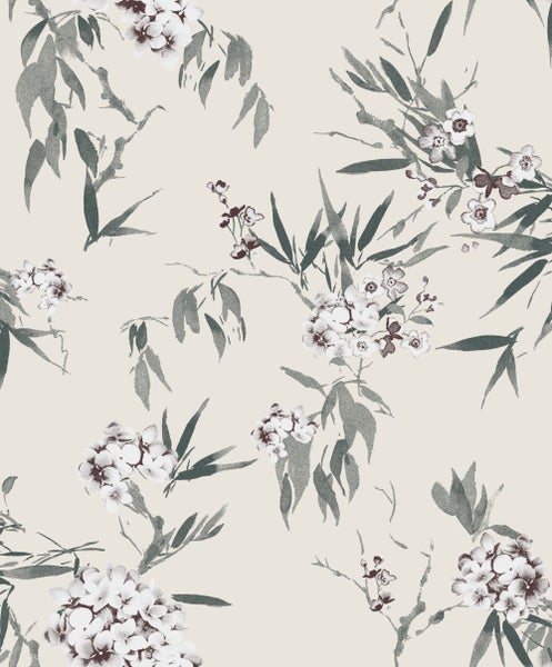 Masureel Tapete Blumen Beige - 53 cm x 10.05 m - 631951