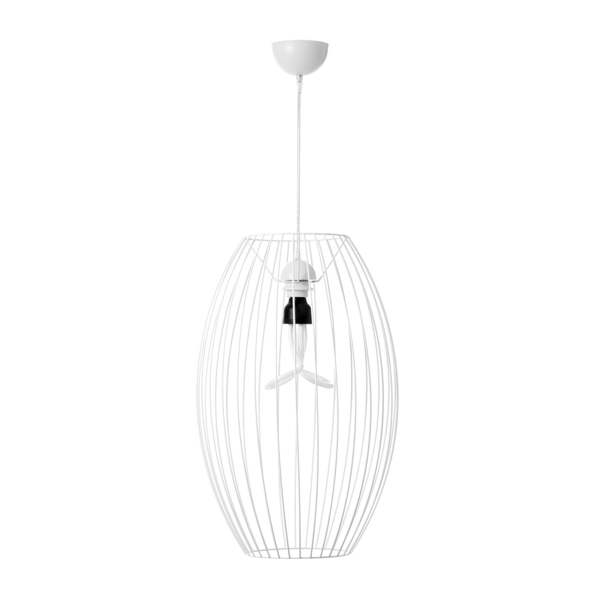 Loft Stil Gitterlampe Modern Weiß 55 cm | Wohnzimmer Esszimmer Leuchte