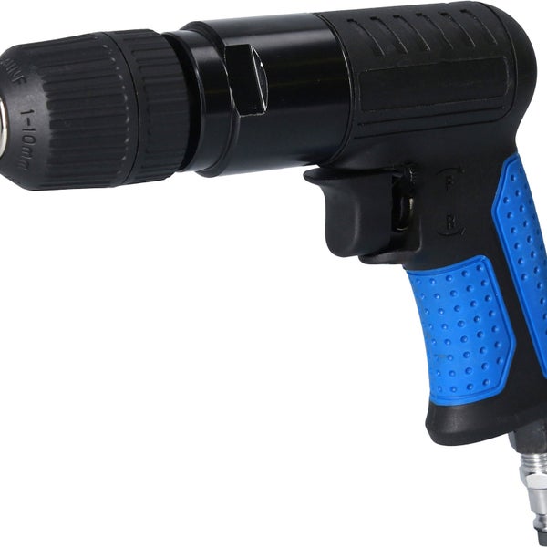 Druckluftbohrmaschine mit Bohrfutterspannbereich von 1 bis 10 Millimeter.