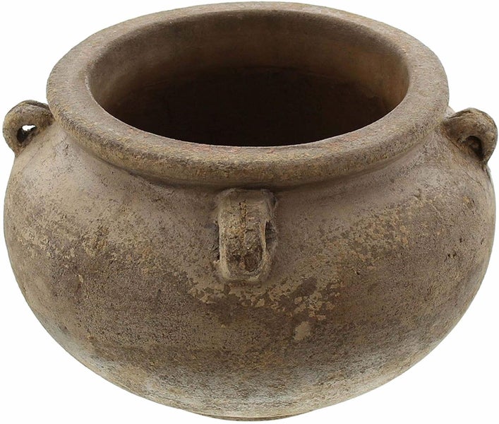 Dekoleidenschaft Pflanztopf Rustik aus Terracotta, Ø 26 cm, braun, Blumentopf, Übertopf, Pflanzgefäß, Gartendeko für Draußen