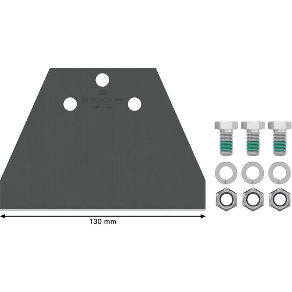 Bosch Pro Schaber, 130 Millimeter, inklusive Schrauben, Muttern und Unterlegscheiben